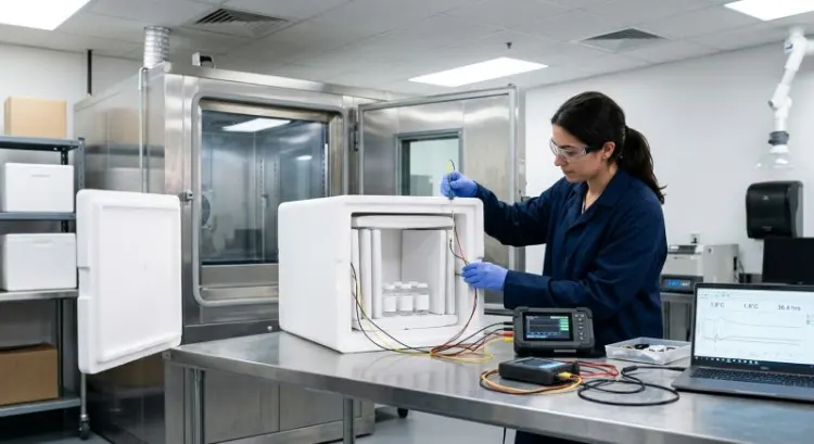 Solution passive chaîne du froid : emballage PCM, pharmacie et frais